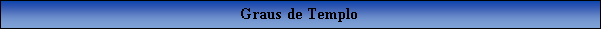 Caixa de texto: Graus de Templo